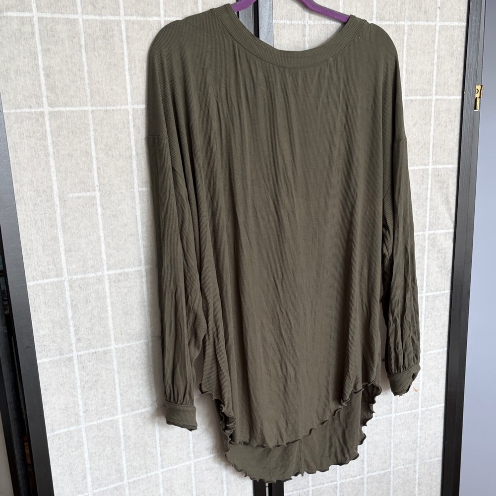 Free People Olive Tunic Top